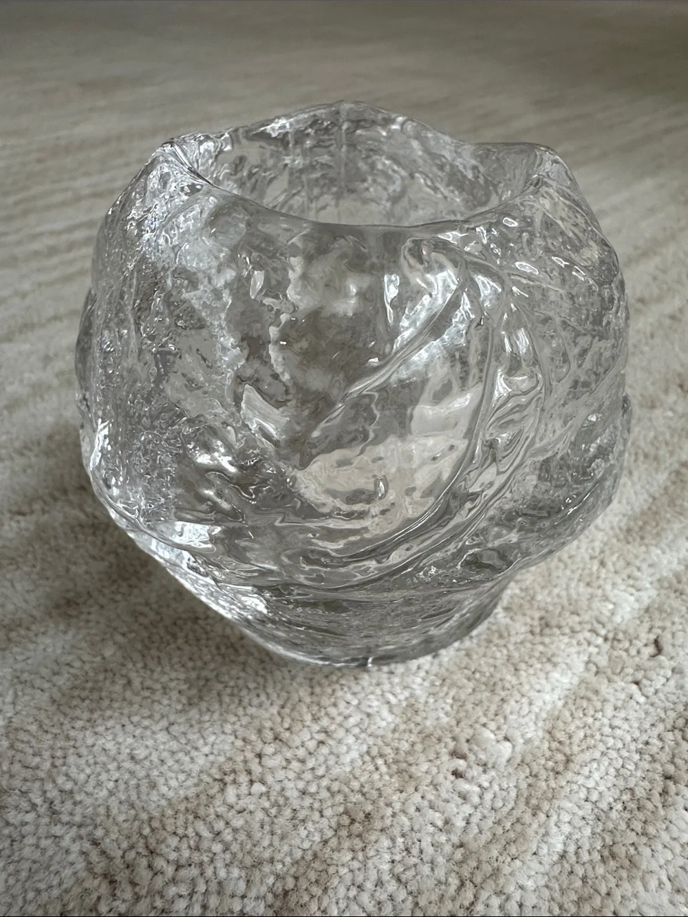 Kosta Boda Snowball Votive Holder Tea Light Candle Holder Ann Wolff Medium